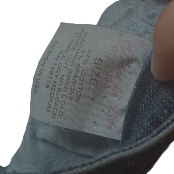 Grace in LA Mid rise, boot cut bling jeans size‎ 7Jr - Picture 8 of 9